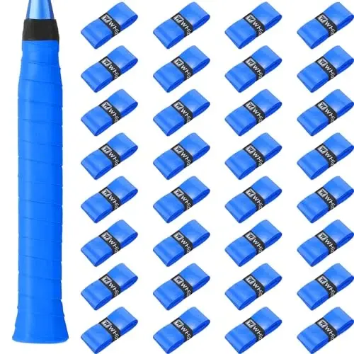 Jerify 24 Pieces Tennis Racket Grip Tape, Precut Badminton Racket Overgrips Tape with Velvety Comfort for Anti Slip and Absorbent Grip 