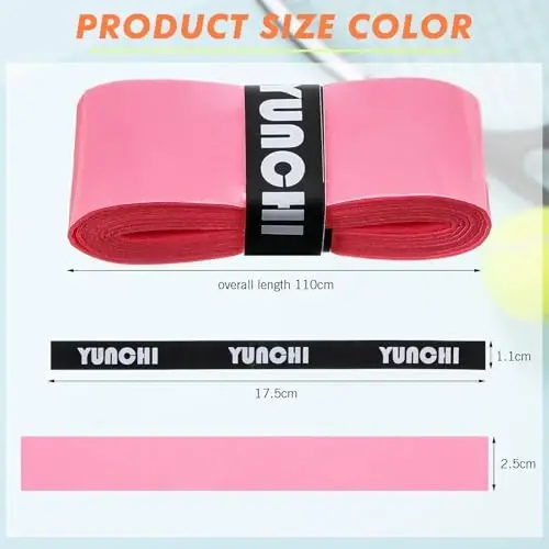 Jerify 24 Pieces Tennis Racket Grip Tape, Precut Badminton Racket Overgrips Tape with Velvety Comfort for Anti Slip and Absorbent Grip - JERIFY (1)