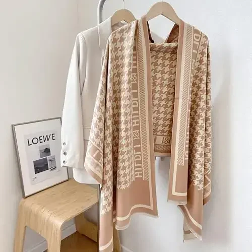 JERLA CasModazoneere Feel Scarf winter warm large soft Shawl wrap Scarf for women - 4