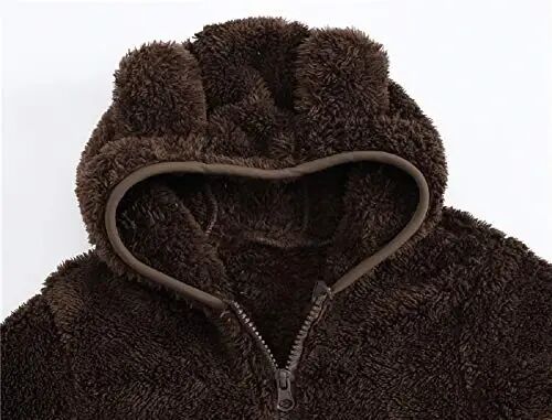 JESKIDS Toddler Girls Boys Fleece Hoody Jacket Zip Up Teddy Coat Warm Winter Outwear - JESKIDS (1)