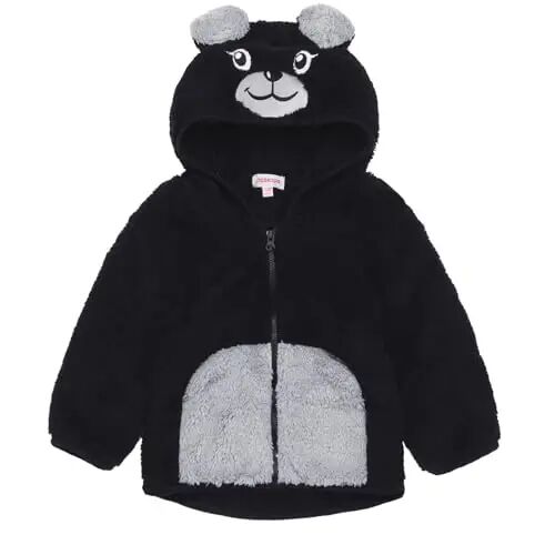 JESKIDS Toddler Girls Boys Fleece Hoody Jacket Zip Up Teddy Coat Warm Winter Outwear - JESKIDS