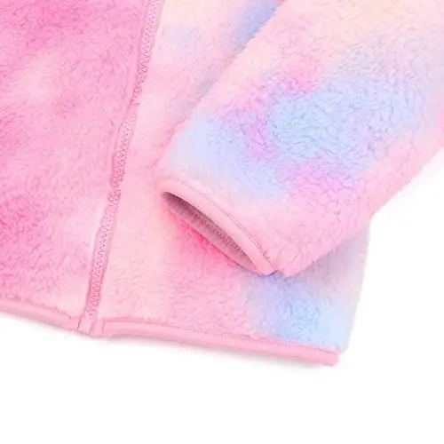 JESKIDS Toddler Girls Boys Fleece Hoody Jacket Zip Up Teddy Coat Warm Winter Outwear - 5