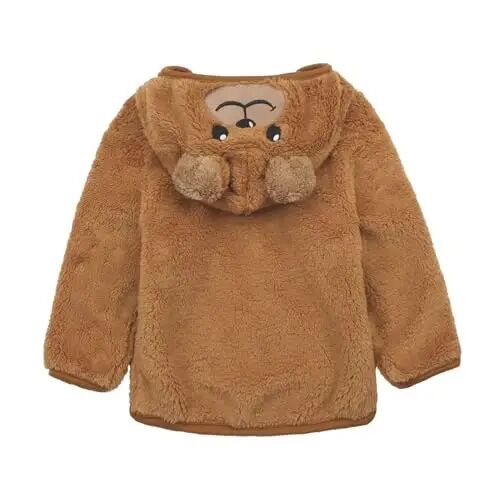 JESKIDS Toddler Girls Boys Fleece Hoody Jacket Zip Up Teddy Coat Warm Winter Outwear - JESKIDS (1)
