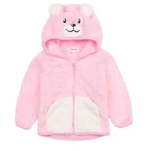 JESKIDS Toddler Girls Boys Fleece Hoody Jacket Zip Up Teddy Coat Warm Winter Outwear - JESKIDS