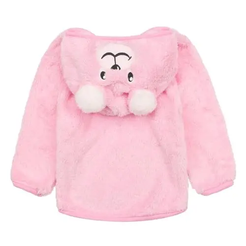 JESKIDS Toddler Girls Boys Fleece Hoody Jacket Zip Up Teddy Coat Warm Winter Outwear - JESKIDS (1)