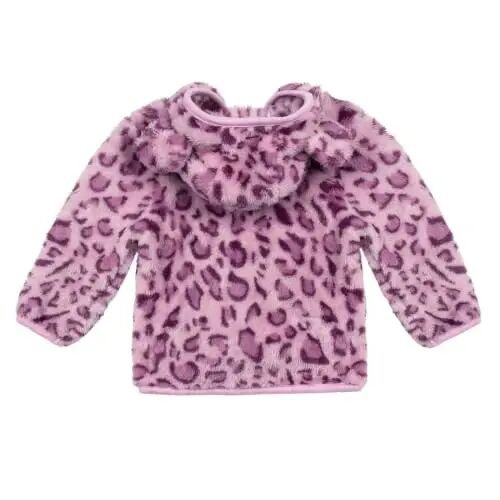 JESKIDS Toddler Girls Boys Fleece Hoody Jacket Zip Up Teddy Coat Warm Winter Outwear - JESKIDS (1)