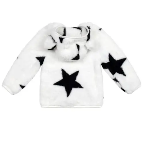 JESKIDS Toddler Girls Boys Fleece Hoody Jacket Zip Up Teddy Coat Warm Winter Outwear - 2