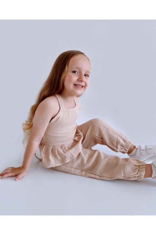 Jessica Baby Girl Jumpsuit Muslin Fabric - 3