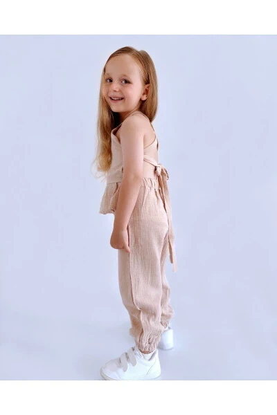 Jessica Baby Girl Jumpsuit Muslin Fabric - 4