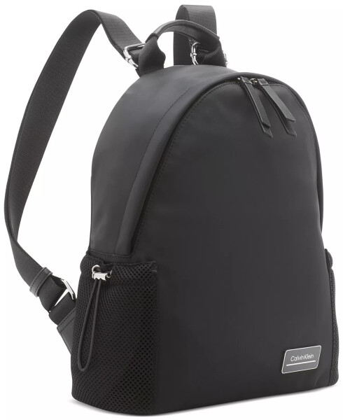 Jessie Mesh Side Pocket Nylon Backpack Black - 9