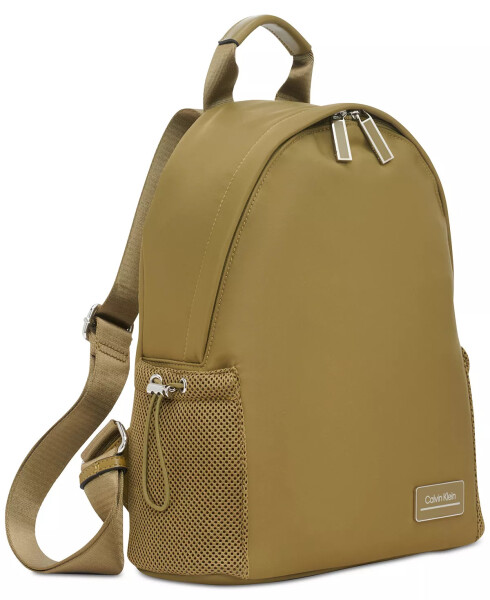 Jessie Mesh Side Pocket Nylon Backpack Olive Branch - 5