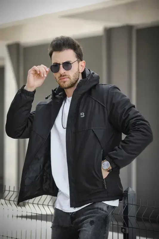 Jestad Suvdan himoya qiluvchi kapishonli slim fit erkaklar ko'ylagi - 2