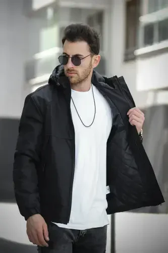 Jestad Suvdan himoya qiluvchi kapishonli slim fit erkaklar ko'ylagi - 3