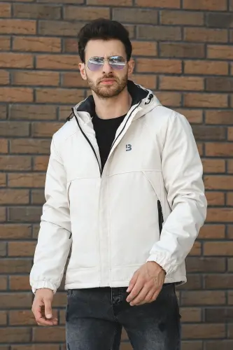 Jestad Water Repellent Hooded Slim Fit Men's Jacket-STN - 1
