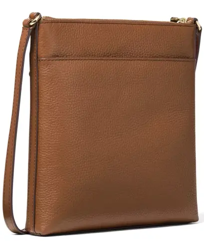 Michael Kors Jet Set Charm Leather Small North South Flat Crossbody Bag - Luggage - 3