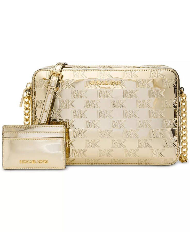 Jet Set Katta Sharq G‘arbiy Crossbody Karta Uchun joyida sovg‘a quti Pale Gold - 1