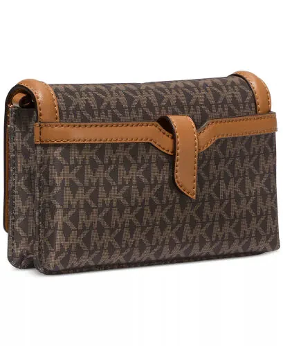 Jet Set Mini Logo Nylon Crossbody-Brn/acorn - Modazone (1)