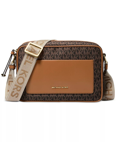 Jet Set Logo East West Crossbody Brn/acorn - 1