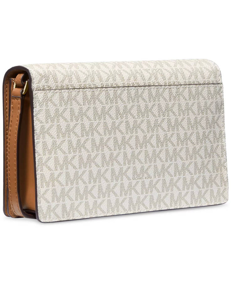 Jet Set Logo Medium Flap Crossbody Vanilla/ac - 4