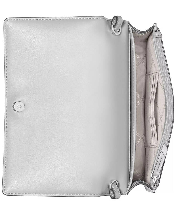 Jet Set Medium Flap Chain Crossbody Silver - 2