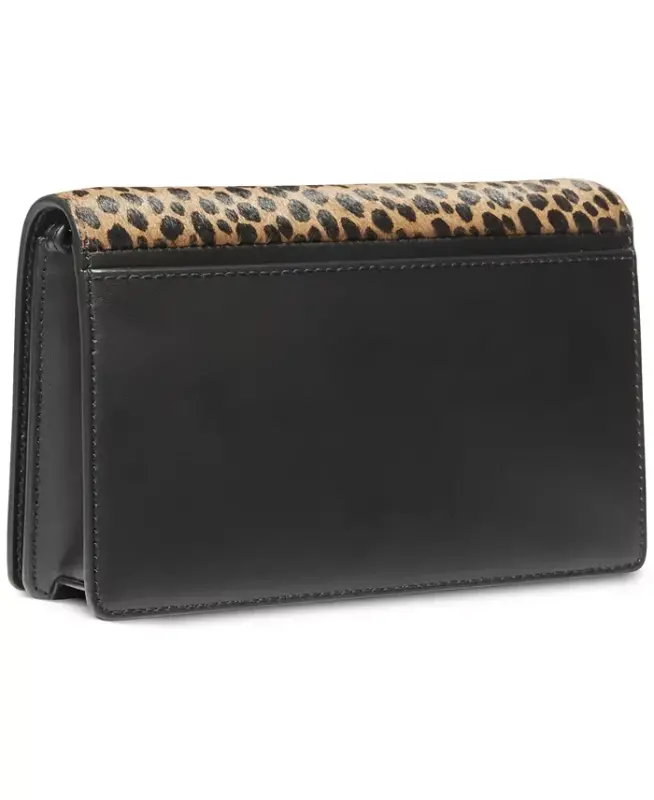 Jet Set Small Calf Hair Flap Chain Crossbody-Husk Multi - 4
