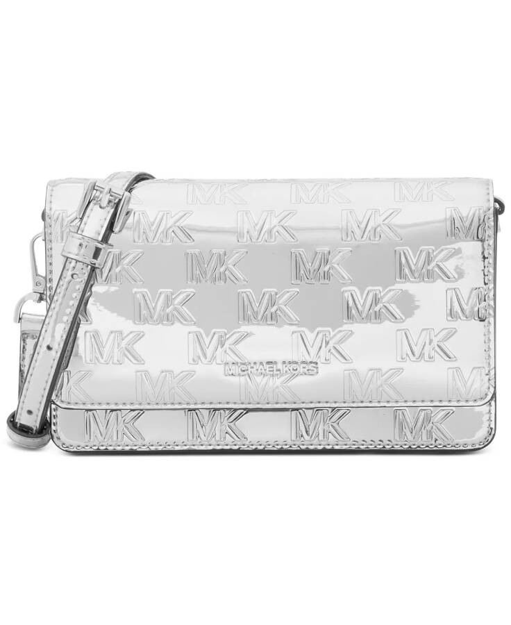 Jet Set Small Phone Crossbody Silver - 1