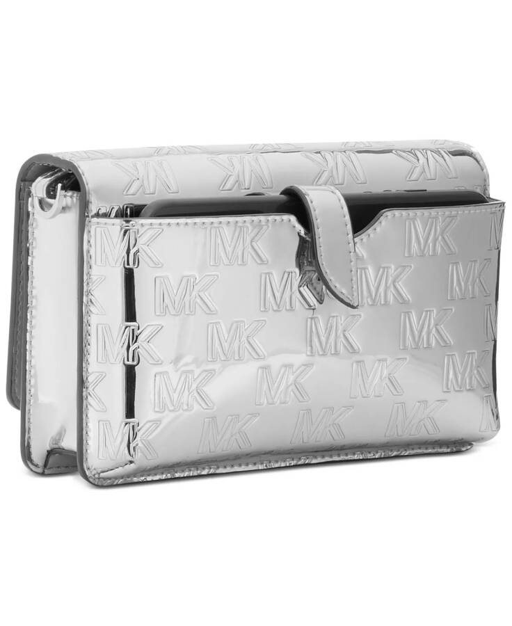 Jet Set Small Phone Crossbody Silver - 3