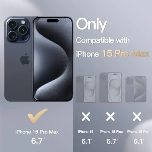 JETech iPhone 15 Pro Max 6.7 İnç için Silikon Kılıf, İpeksi Yumuşak Dokunuşlu Tam Gövde Koruyucu Telefon Kılıfı, Darbeye Dayanıklı Kapak (Mavi) - 2