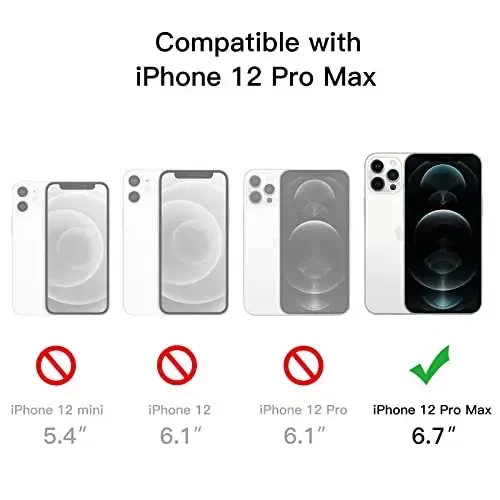 JETech Magnitli Telefon Koruvchi iPhone 12 Pro Max 6.7 dyuym uchun - 2