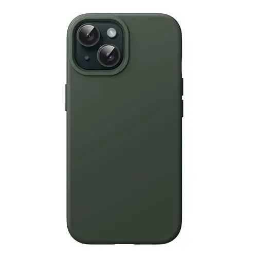 JETech Silicone Case for iPhone 15 6.1-Inch, Silky-Soft Touch Full-Body Protective Phone Case, Shockproof Cover (Cypress) 