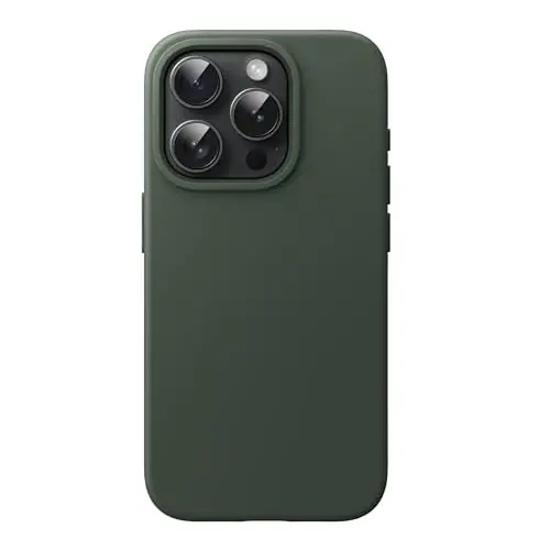 JETech Silicone Case for iPhone 15 Pro, Cypress | Silky Soft Touch, Shockproof Protection, Scratch Resistant, Microfiber Lining - 1