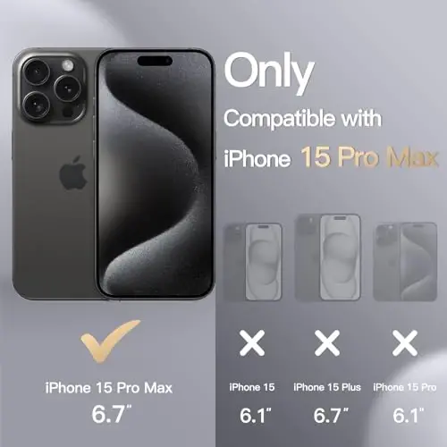 JETech Silicone Case for iPhone 15 Pro Max, Black | Silky Soft Touch, Shockproof Protection, Scratch Resistant, Microfiber Lining - JETech (1)