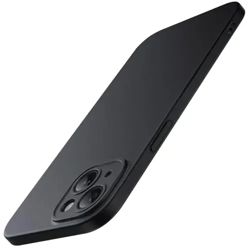 JETech Slim Case for iPhone 15 Plus 6.7-Inch with Camera Lens Full Cover Protection, Ultra-Thin Lightweight Matte Finish Minimalist Protective Phone Cover (Black) 