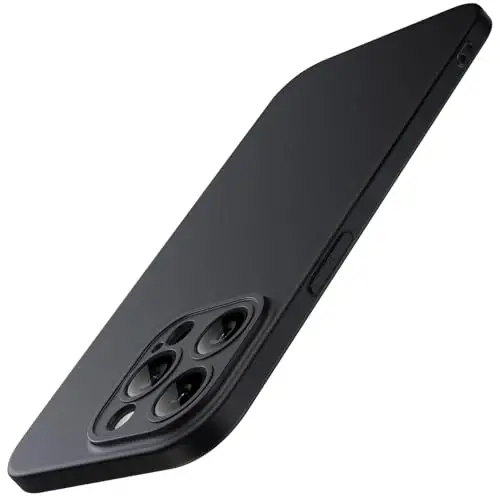 JETech Slim Case for iPhone 15 Pro Max 6.7-Inch with Camera Lens Full Cover Protection, Ultra-Thin Lightweight Matte Finish Minimalist Protective Phone Cover (Black Titanium) - 1