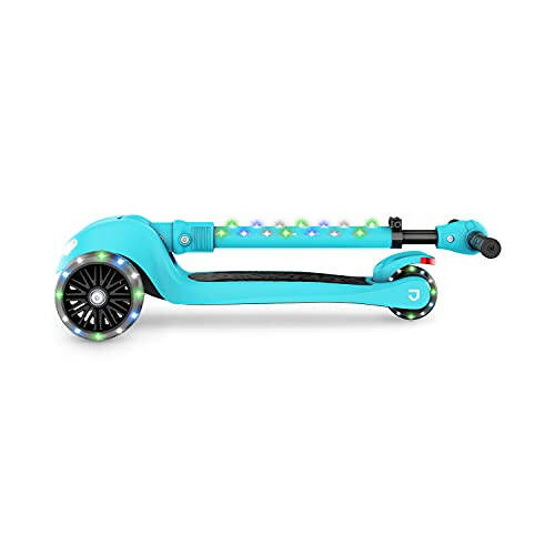 Jetson Jupiter Mini Çocuklar 3 Tekerlekli Aydınlatmalı Kic Scooter, Direksiyon ve Tekerleklerde Işıklar, 8 Farklı Işık Desenleri, Ayarlanabilir Direksiyon, Arka Fren, Kolay Katlanma Mekanizması, 3 Yaş ve Üzeri - 5