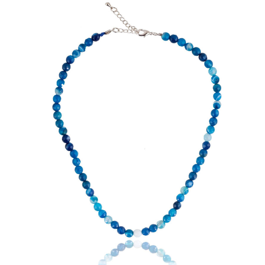 JEWELLERY Blue Agate Confidence Women's Necklace - 2