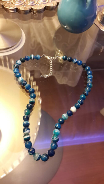 JEWELLERY Blue Agate Confidence Women's Necklace - 6