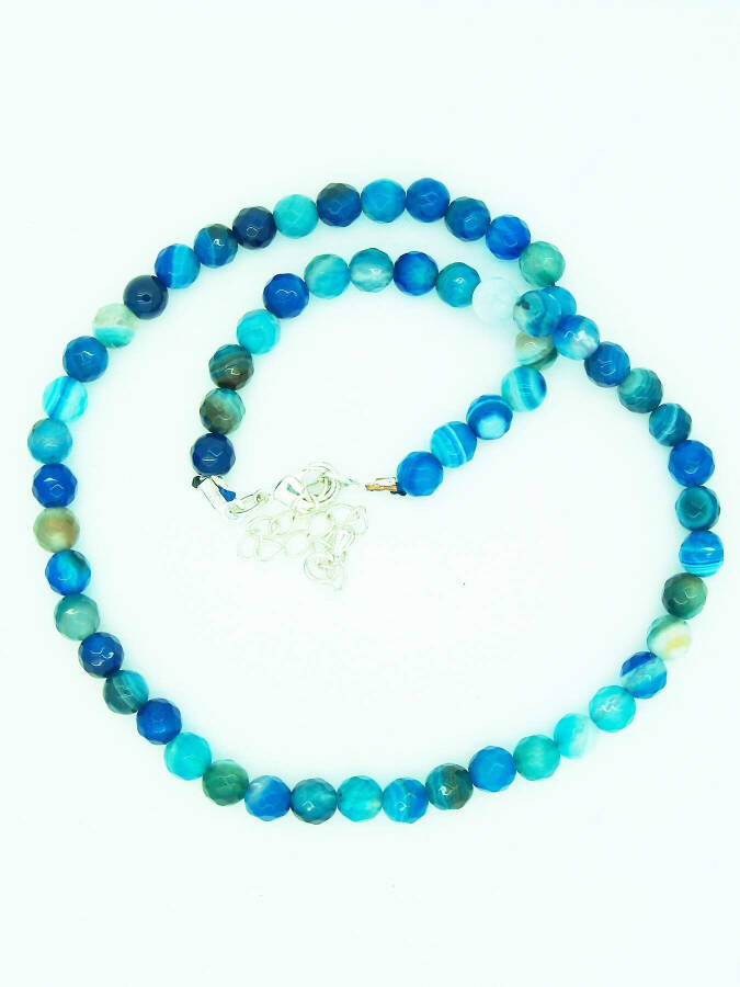 JEWELLERY Blue Agate Confidence Women's Necklace - 10