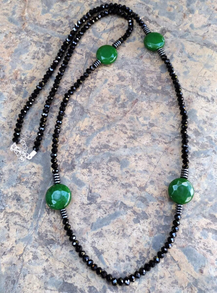 JEWELLERY Custom Design Jade Natural Stone Women's Necklace - 1