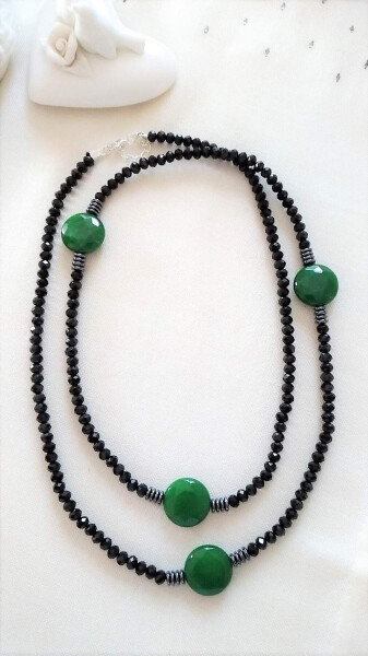 JEWELLERY Custom Design Jade Natural Stone Women's Necklace - 4