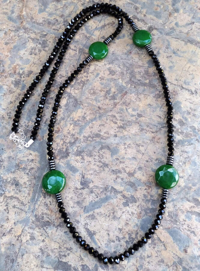 JEWELLERY Custom Design Jade Natural Stone Women's Necklace - 6