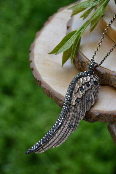 JEWELLERY Handmade Angel Wing Women's Necklace - 1