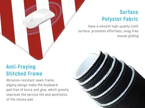 JIALONG Большой игровой коврик для мыши, XXL коврик для стола, прочный удлиненный коврик для мыши с прошитыми краями, нескользящий коврик для клавиатуры для геймеров, офиса и дома - 35,4x15,7 дюйма - 3