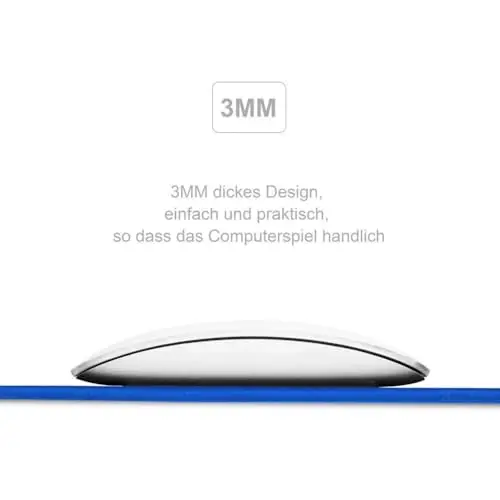JIALONG Large Gaming Mouse Pad, Extended Mousepad with Blue Stitched Edges, XXL Desk Mat, Big Computer Keyboard Mat for Gaming and Office, 35.4 x 15.7 inches - 6