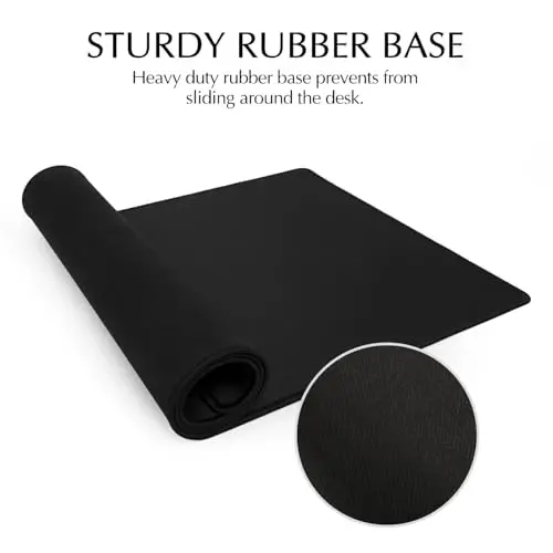 JIALONG Large Gaming Mouse Pad, Extended Mousepad with Black Stitched Edges, XXL Desk Mat, Big Computer Keyboard Mat for Gaming and Office, 35.4 x 15.7 inches - 3