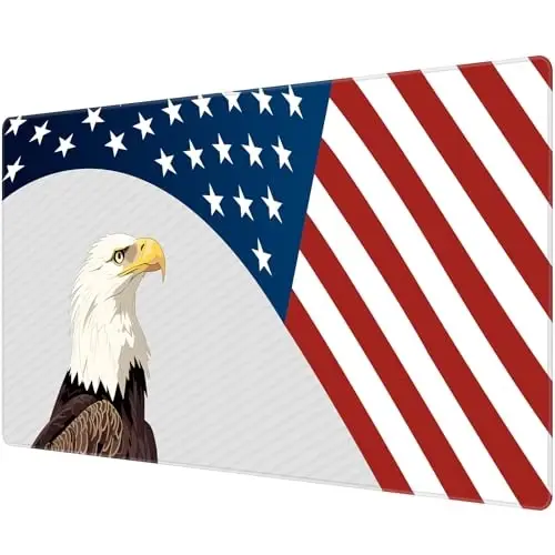 JIALONG Katta Gaming Mouse Pad, XXL Stol Mat, Chidamli Kengaytirilgan Sıçqoncha Yostig'i Tikkilgan Qirralari bilan, O'yinchi, Ofis va Uy uchun Sirpanmaydigan Klaviatura Mat - 35.4x15.7 dyuym - 1