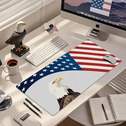 JIALONG Katta Gaming Mouse Pad, XXL Stol Mat, Chidamli Kengaytirilgan Sıçqoncha Yostig'i Tikkilgan Qirralari bilan, O'yinchi, Ofis va Uy uchun Sirpanmaydigan Klaviatura Mat - 35.4x15.7 dyuym - 7