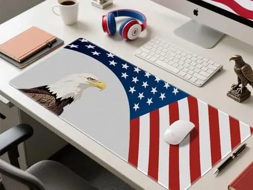 JIALONG Katta Gaming Mouse Pad, XXL Stol Mat, Chidamli Kengaytirilgan Sıçqoncha Yostig'i Tikkilgan Qirralari bilan, O'yinchi, Ofis va Uy uchun Sirpanmaydigan Klaviatura Mat - 35.4x15.7 dyuym - 5