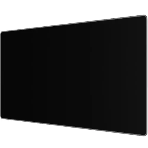 JIALONG Large Gaming Mouse Pad, Extended Mousepad with Grey Stitched Edges, XXL Desk Mat, Big Computer Keyboard Mat for Gaming and Office, 35.4 x 15.7 inches - JIALONG