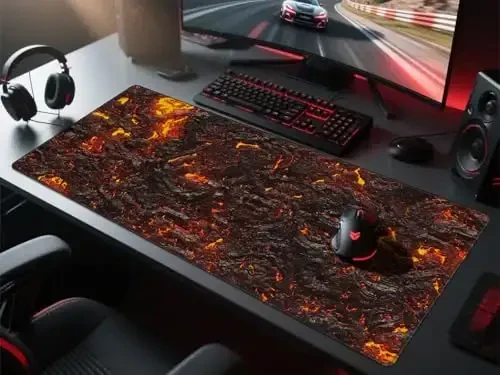 JIALONG Large Gaming Mouse Pad with Non-Slip Rubber Base - XXL Extended Desk Mat for Gaming, Office, and Home - 35.4x15.7 Inches - 4